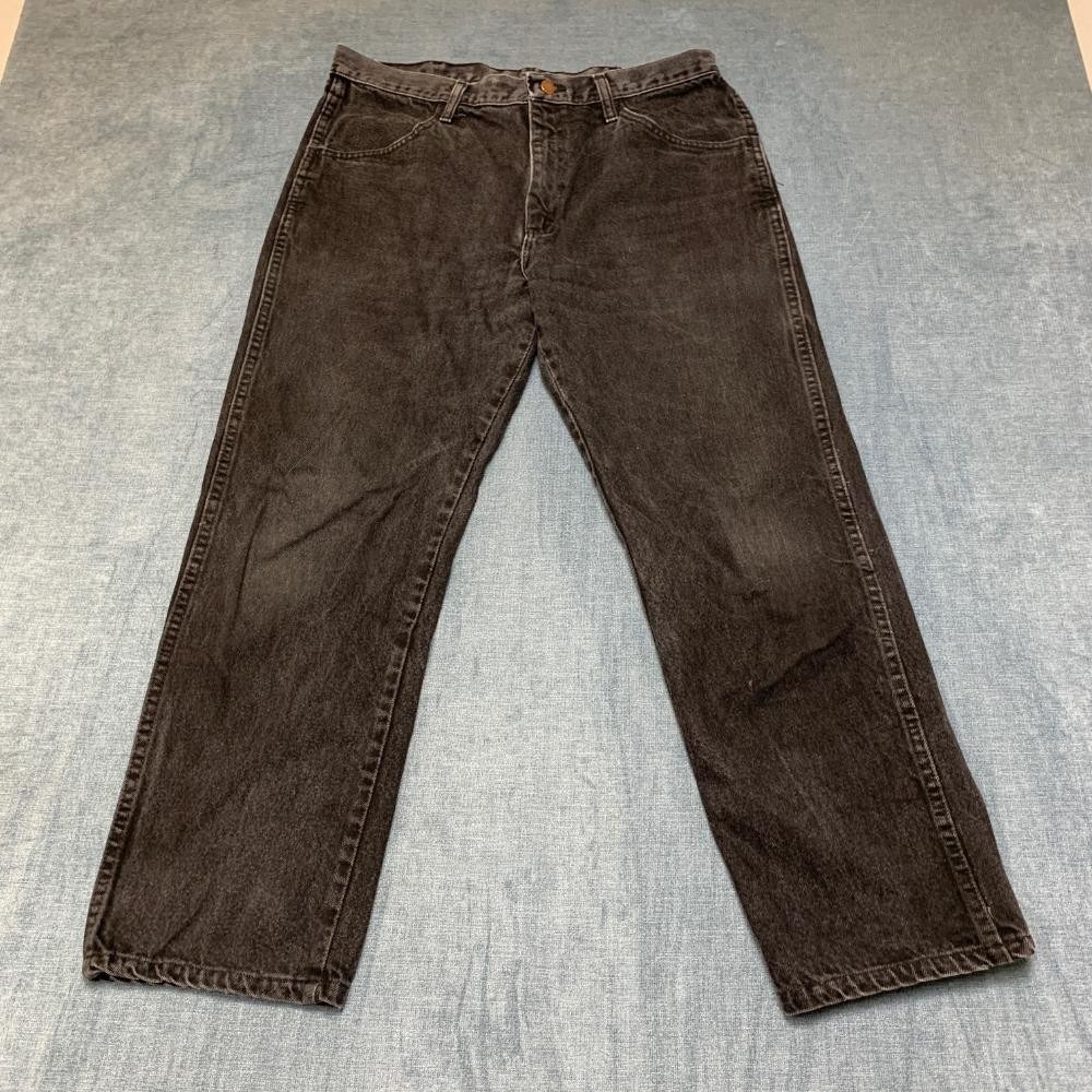 Vintage Rustler Jeans Mens 35x30 Gray Denim Cotton Medium Wash Travel Mid Rise